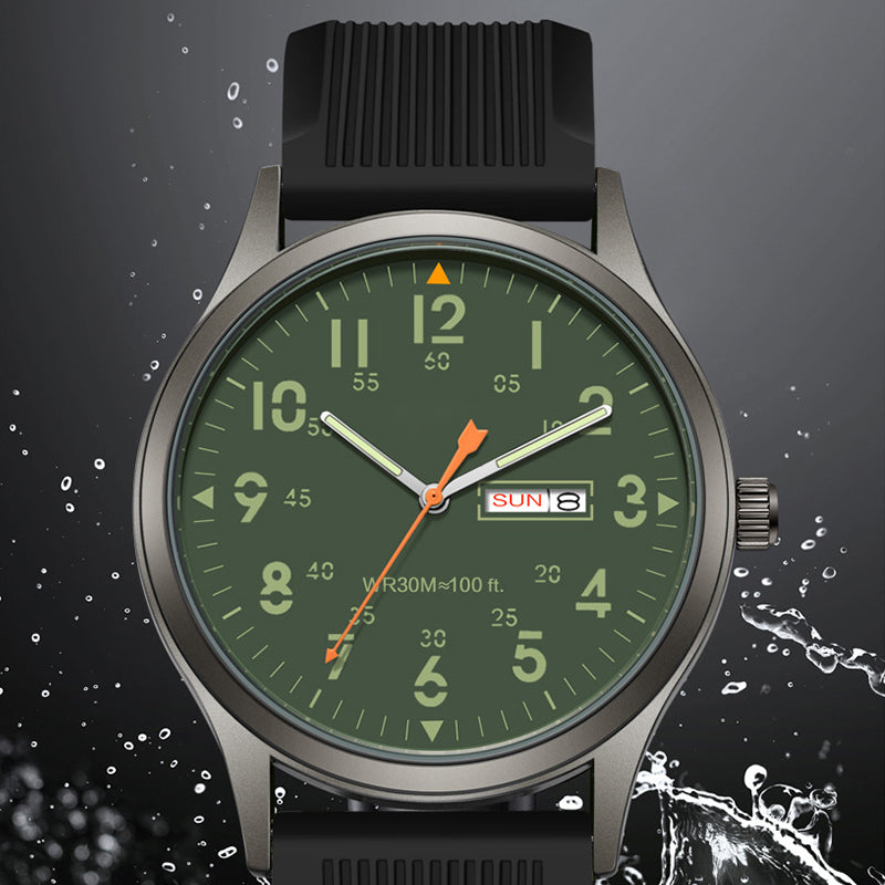 🎁2026 New Arrivals 50% OFF💥Men's Quartz Watch with Luminous Display – Dual Glow, 30M Water Resistant, Date Window 🕶️