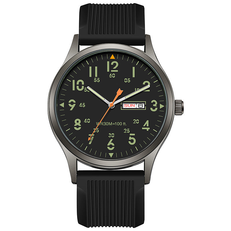 🎁2026 New Arrivals 50% OFF💥Men's Quartz Watch with Luminous Display – Dual Glow, 30M Water Resistant, Date Window 🕶️