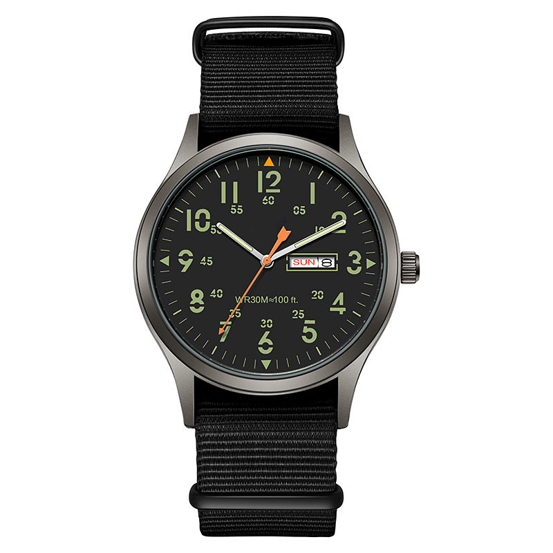 🎁2026 New Arrivals 50% OFF💥Men's Quartz Watch with Luminous Display – Dual Glow, 30M Water Resistant, Date Window 🕶️