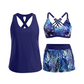 🔥2026 Hot Sale 52% OFF✨⚡ 50K+ SOLD! 🎁Women's 3-Piece Swimsuit Tankini Set with Shorts👙