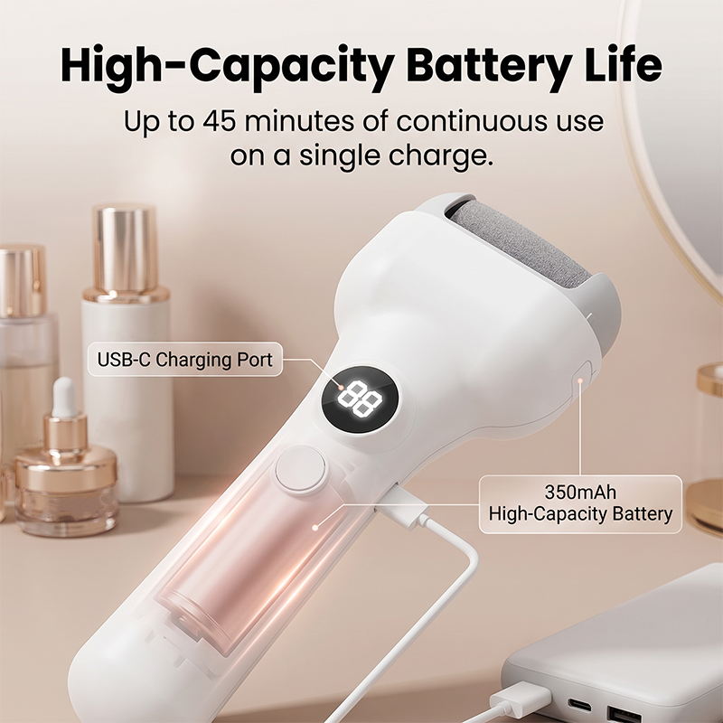 🥳2026 HOT SALE🥳💞50K+ SOLD!🦶🧠 55% OFF! Smart Electric Pedicure Tool – Pressure sensor auto‑stops if too firm. Removes calluses gently, protects delicate skin. A safe home pedicure! 🛡️✨