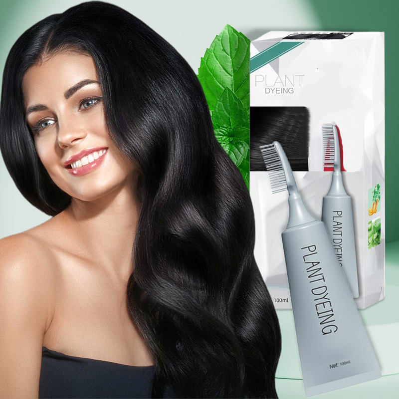 🔥Buy 3 get 2 free🔥The black and lustrous hair is so beautiful-Plant-Based Comb Hair Dye