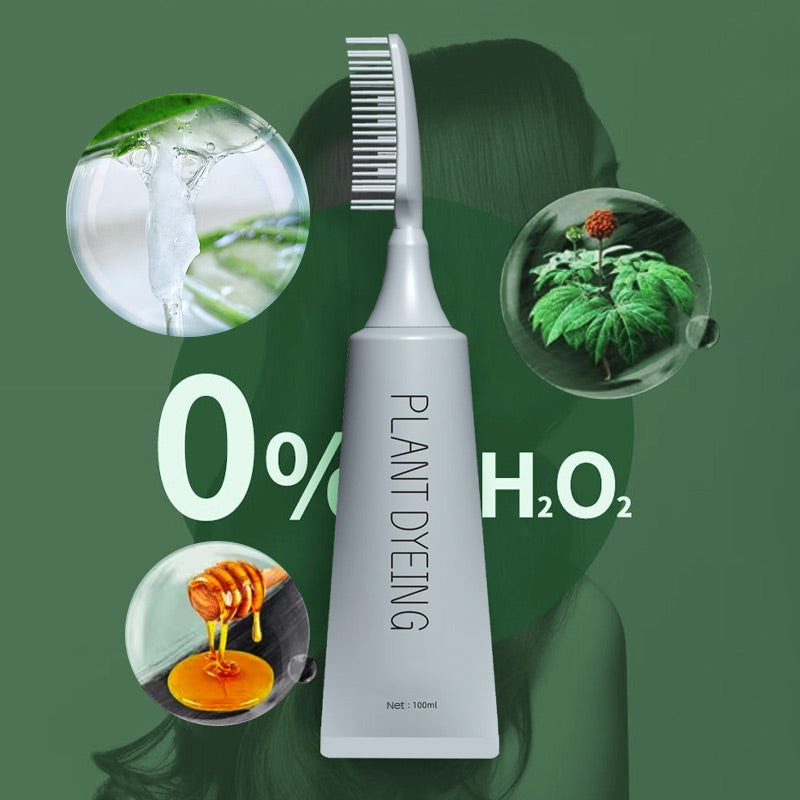 🔥Buy 3 get 2 free🔥The black and lustrous hair is so beautiful-Plant-Based Comb Hair Dye