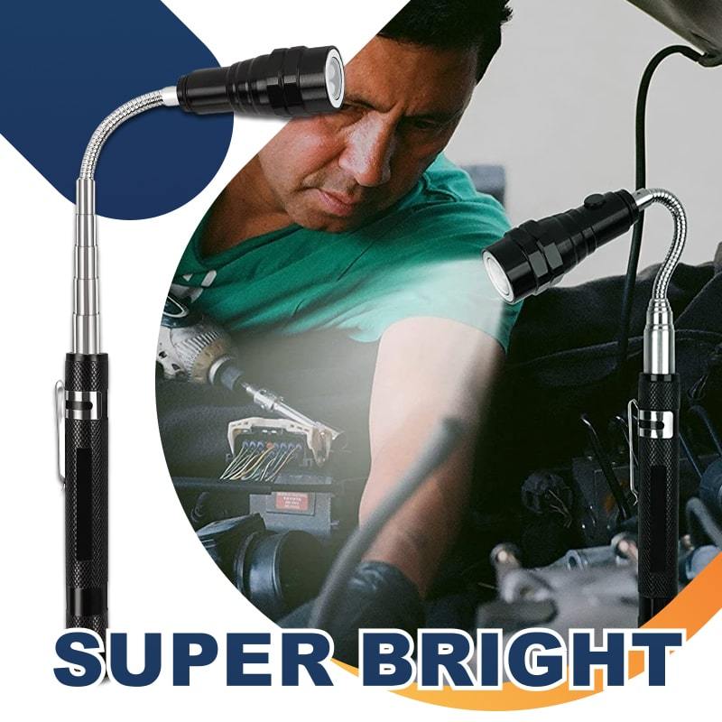 🎁Surprise discount! Illuminate every corner-Multifunctional Magnetic Telescopic Flashlight