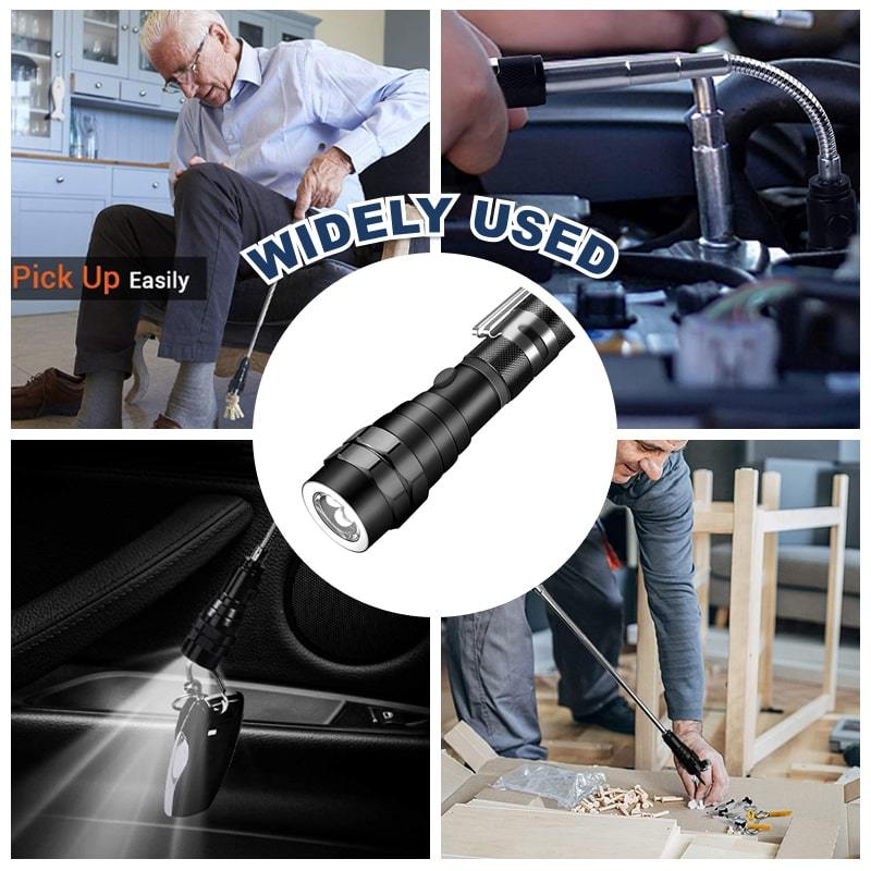 🎁Surprise discount! Illuminate every corner-Multifunctional Magnetic Telescopic Flashlight