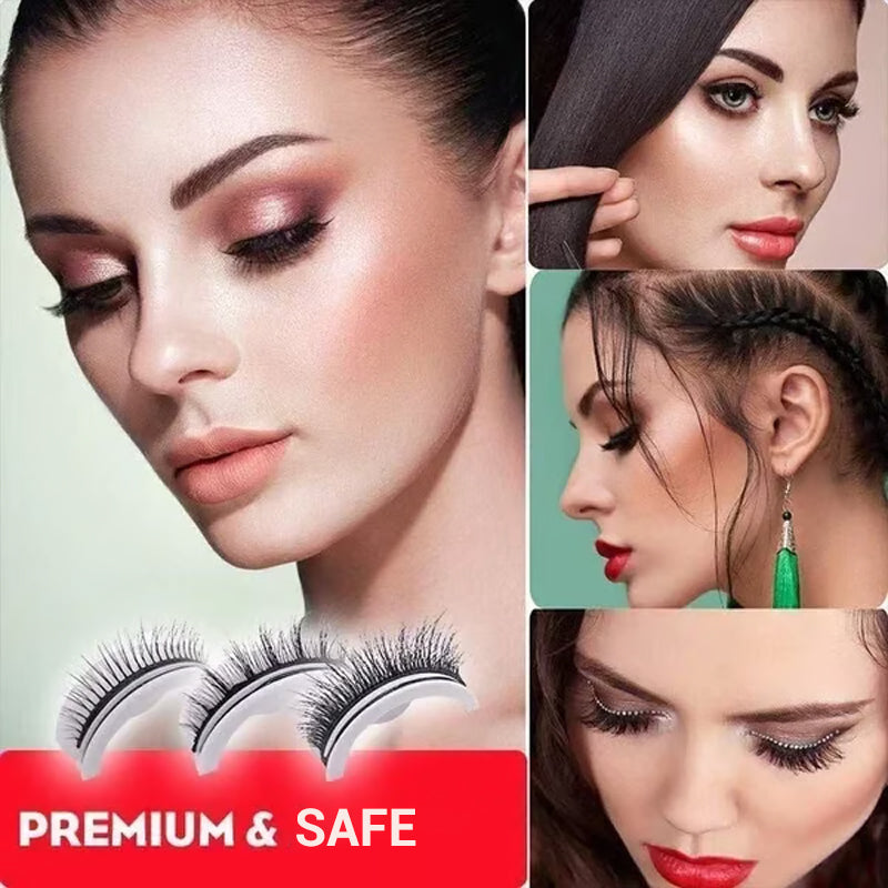 💞50K+ SOLD!👁️✨Reusable Self‑Adhesive False Eyelashes – No glue needed, just press & go. Natural curl, reusable & easy to remove. A beauty game‑changer! 💕🌸