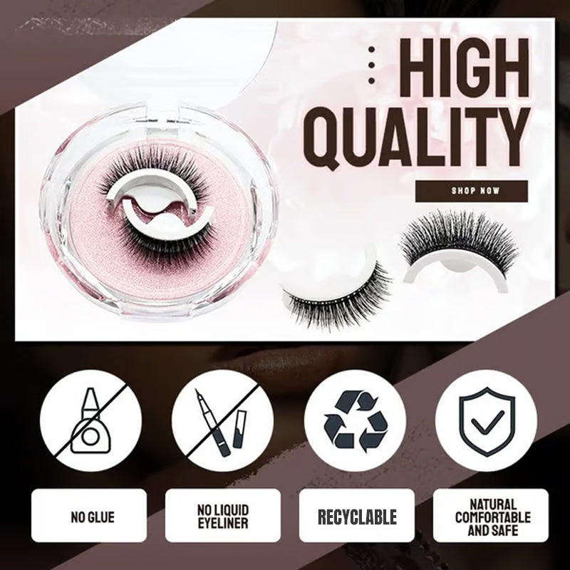 💞50K+ SOLD!👁️✨Reusable Self‑Adhesive False Eyelashes – No glue needed, just press & go. Natural curl, reusable & easy to remove. A beauty game‑changer! 💕🌸