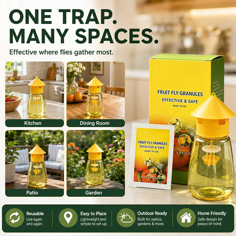 ⏳💥Final 3 hours-￡7.99!! 🔥 Indoor and Outdoor Hanging Fly Trap