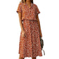 Women Casual Floral Printed Midi Dress