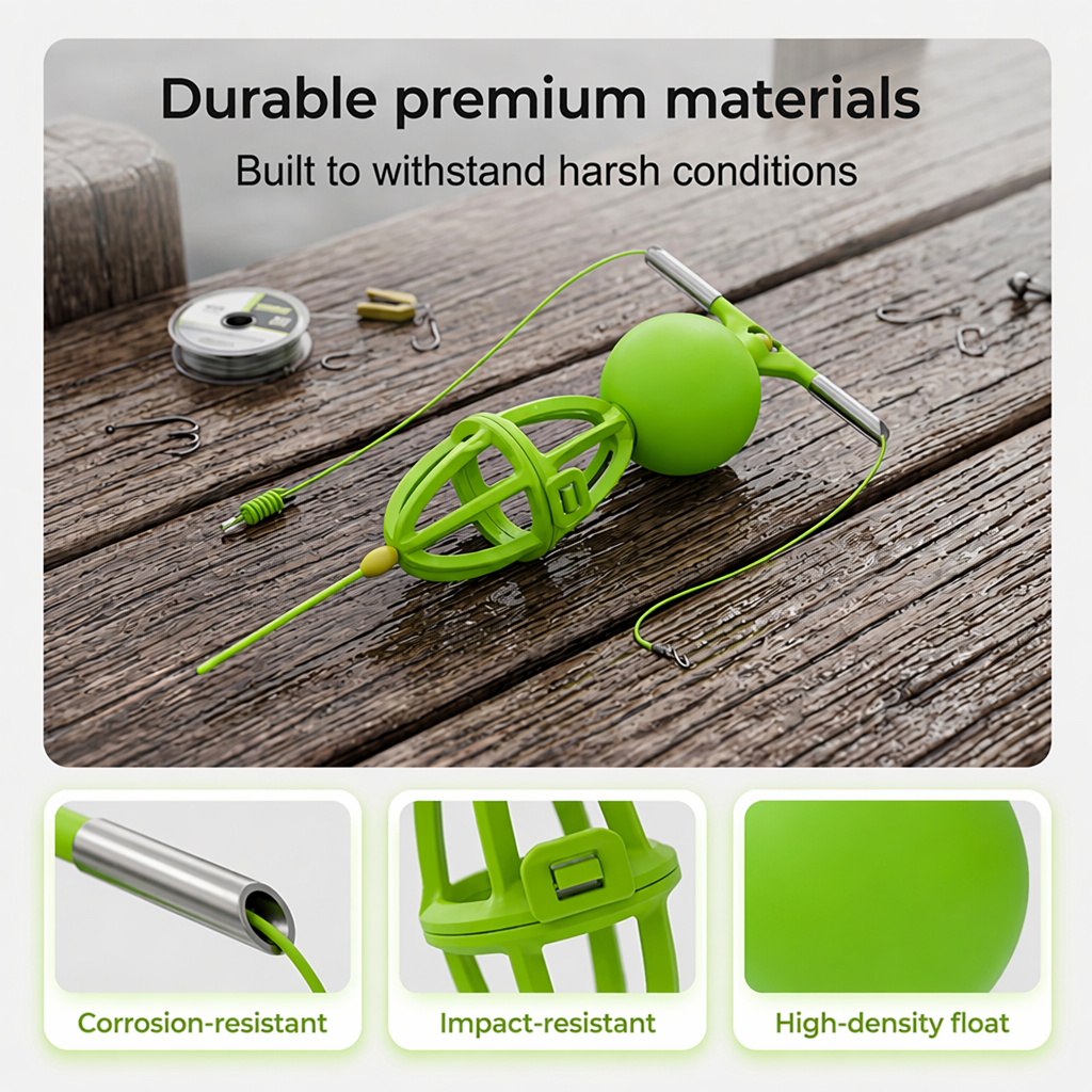 Tangle-Free Bottom-Up Feeder Basket Fishing System