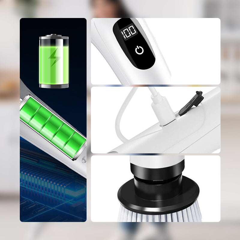 🧽7-in-1 Electric Cleaning Brush Set for Home Use