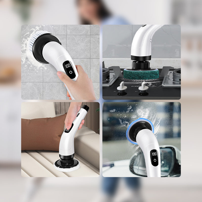 🧽7-in-1 Electric Cleaning Brush Set for Home Use