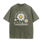 🌼LIMITED TIME 51% OFF! 👕 Vintage Washed Daisy T-Shirt – Soft Breathable Blend, Relaxed Drop Shoulder Fit and Retro Everyday Style
