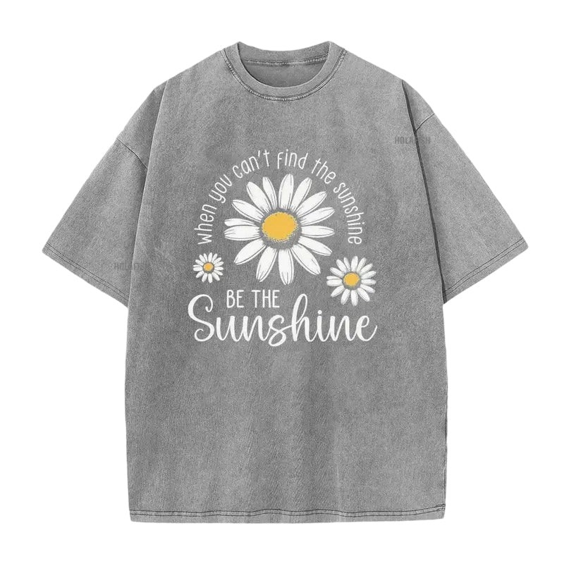 🌼LIMITED TIME 51% OFF! 👕 Vintage Washed Daisy T-Shirt – Soft Breathable Blend, Relaxed Drop Shoulder Fit and Retro Everyday Style