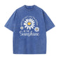 🌼LIMITED TIME 51% OFF! 👕 Vintage Washed Daisy T-Shirt – Soft Breathable Blend, Relaxed Drop Shoulder Fit and Retro Everyday Style