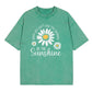 🌼LIMITED TIME 51% OFF! 👕 Vintage Washed Daisy T-Shirt – Soft Breathable Blend, Relaxed Drop Shoulder Fit and Retro Everyday Style