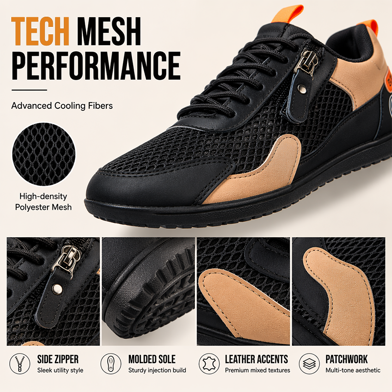 ♻Men Summer Breathable Mesh Shoes Casual Soft Sole Sneakers