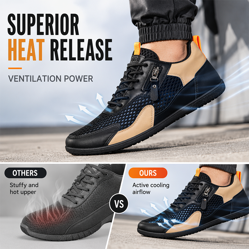 ♻Men Summer Breathable Mesh Shoes Casual Soft Sole Sneakers