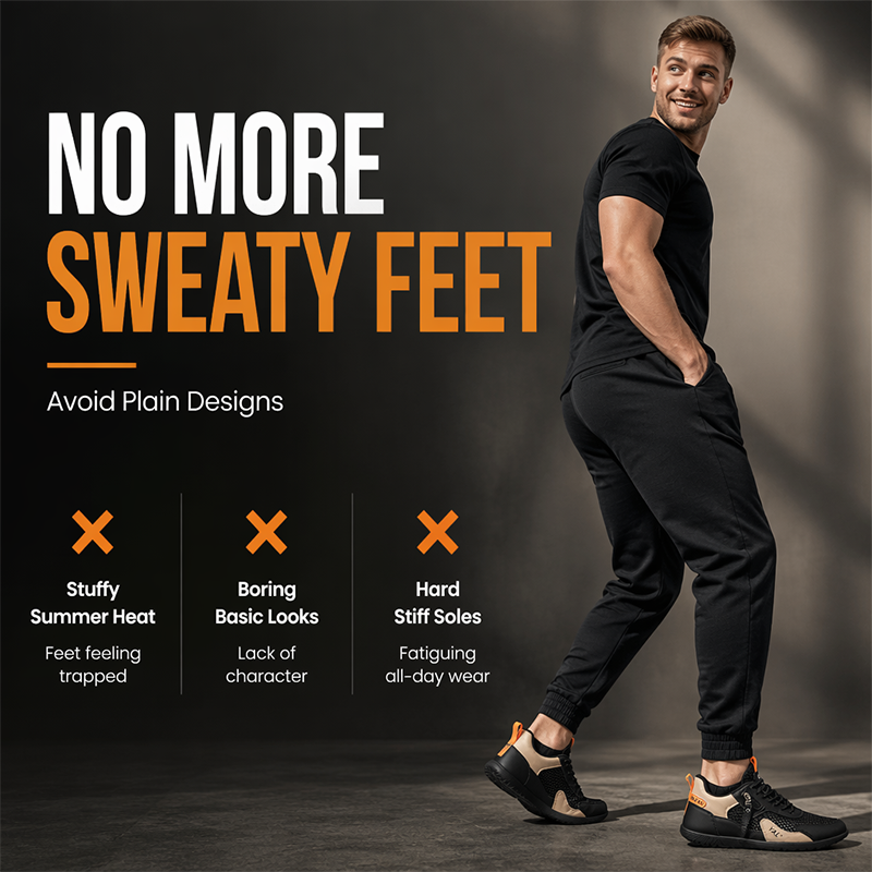 ♻Men Summer Breathable Mesh Shoes Casual Soft Sole Sneakers