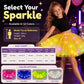 🏆 Last Day 52%OFF!🎁LED Light Up Sequin Tutu Skirt Star Mesh Princess Skirt for Girls and Adults
