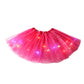 🏆 Last Day 52%OFF!🎁LED Light Up Sequin Tutu Skirt Star Mesh Princess Skirt for Girls and Adults