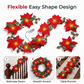 🎄 Christmas Poinsettia String Lights – Add a Warm Holiday Glow ✨