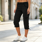 👖55% OFF NOW ! ✨Women's High-Waist Cargo Capri Pants – Breathable Cotton with Utility Pockets, Adjustable Cuffs Casual Summer Trousers