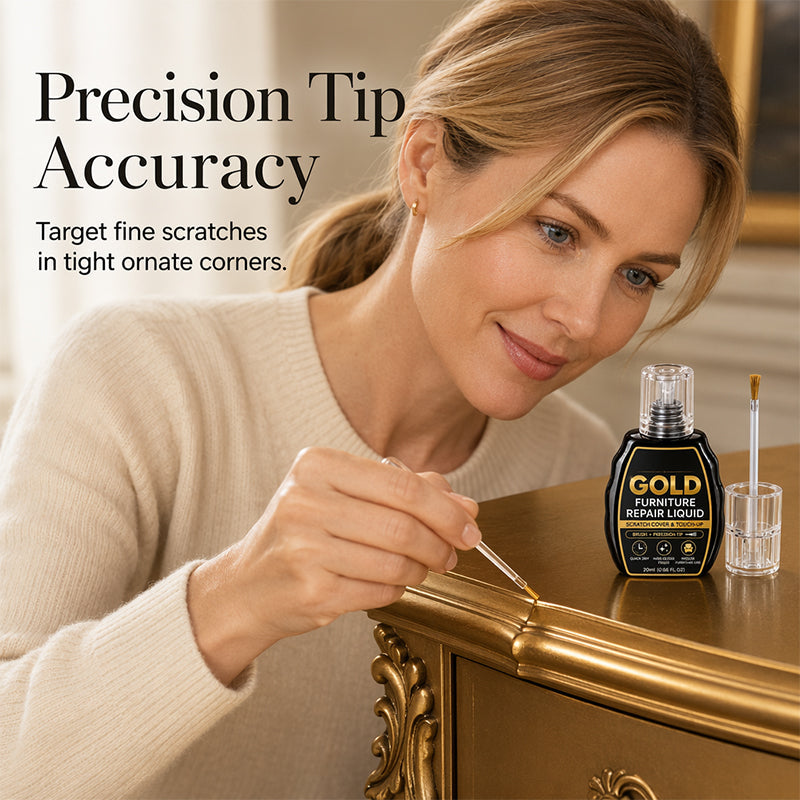 🥳2026 HOT SALE🥳|💞 Gold Furniture Repair Paint – Covers scratches & chips on golden surfaces. No need to replace – just brush & restore! 🎨🛡️