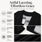 ⏳LAST DAY SALE ONLY￡11.99!!🌿Women's Color-Block Fake Two Piece Top