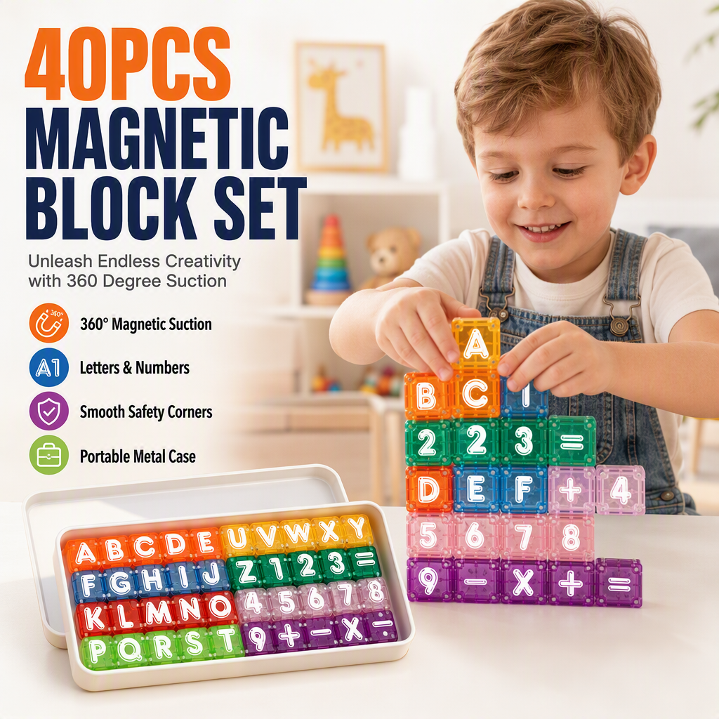 ⏰Magnetic Alphabet Number Cubes for Children – londonwind