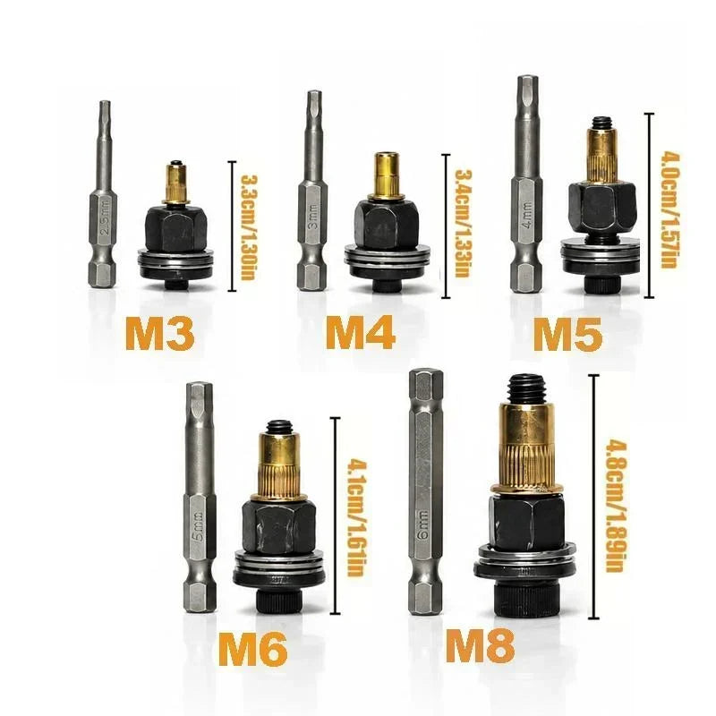 🔩54% OFF | M3‑M12 Rivet Nut Tool Kit – Heavy‑Duty Steel, Create Threaded Inserts On Thin Metal Without Welding!