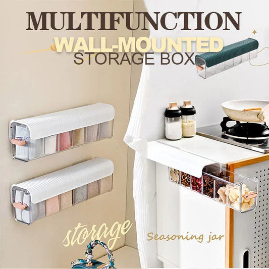 🥳HOT SALE,50K+ SOLD! Wall Organizer+ Clear window, no-drill install & removable dividers. Perfect gift – grab yours! ✅