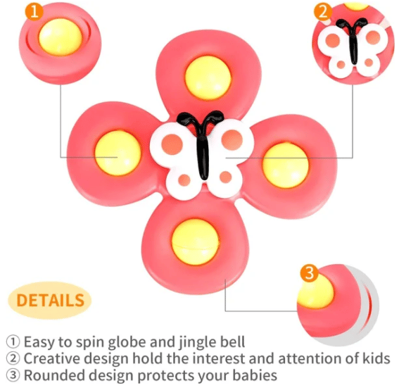⚡ On sale today only! 🧸 Suction cup spinners for fun and play
