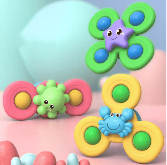 ⚡ On sale today only! 🧸 Suction cup spinners for fun and play