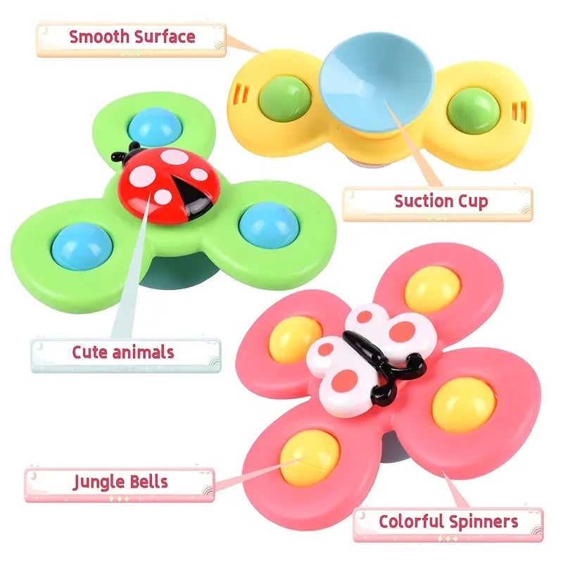 ⚡ On sale today only! 🧸 Suction cup spinners for fun and play