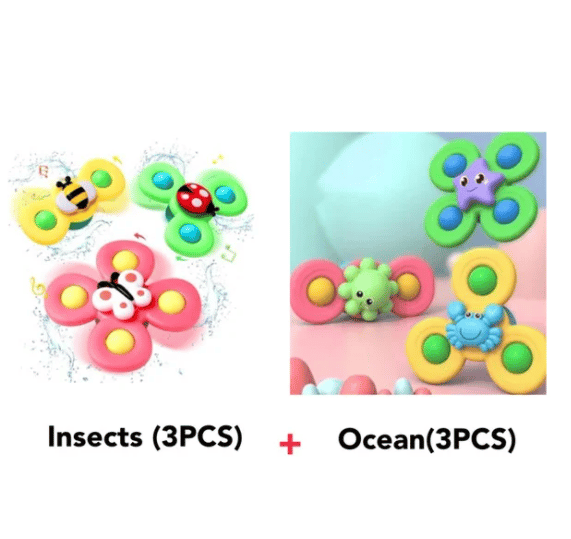⚡ On sale today only! 🧸 Suction cup spinners for fun and play