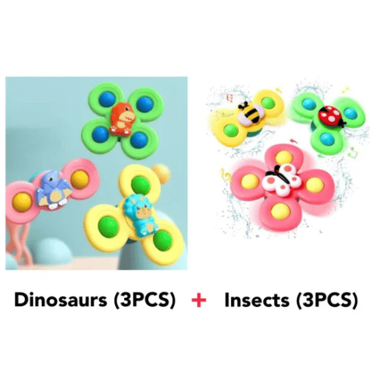 ⚡ On sale today only! 🧸 Suction cup spinners for fun and play