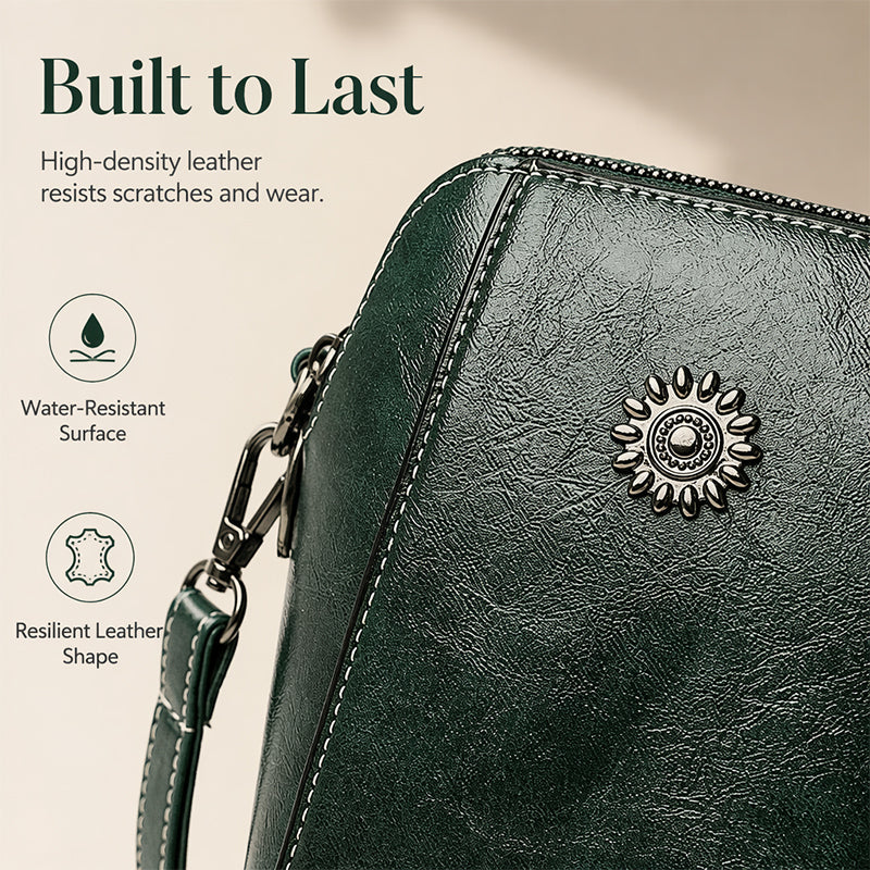 👛LAST DAY SALE 54% OFF🍂 Women Handmade Leather Crossbody Phone Bag – Lightweight Small Purse for Essentials, Fits Phone, Cards & Keys 🛍️✨
