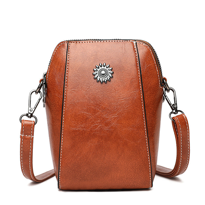 👛LAST DAY SALE 54% OFF🍂 Women Handmade Leather Crossbody Phone Bag – Lightweight Small Purse for Essentials, Fits Phone, Cards & Keys 🛍️✨
