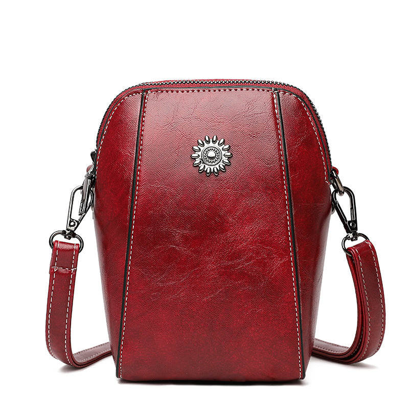 👛LAST DAY SALE 54% OFF🍂 Women Handmade Leather Crossbody Phone Bag – Lightweight Small Purse for Essentials, Fits Phone, Cards & Keys 🛍️✨