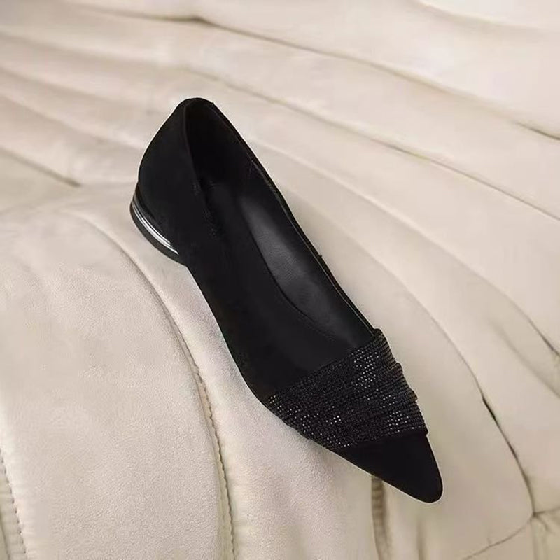 Pointed Toe Low Heel Shoes for Women