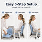⏳LAST DAY SALE ONLY ￡19.99!!💕🪑 Ergonomic Memory Foam Seat Cushion with Back Support – Stay Comfortable All Day, Perfect for Office, Car & Home ✨