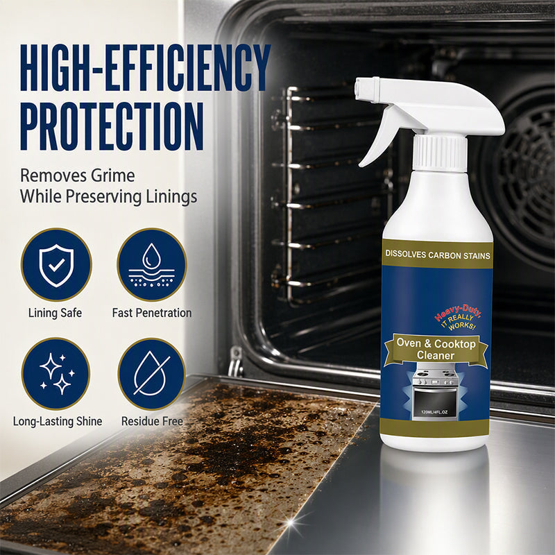 🥳2026 HOT SALE🥳🧼Heavy Duty Oven & Cooktop Cleaner Spray