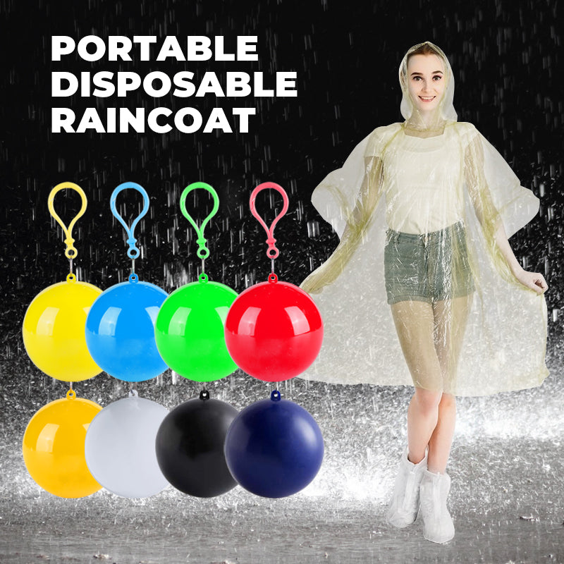 🌧️56% OFF NOW! Pocket‑Size Disposable Raincoat for Unexpected Showers, Compact Ball‑Packaged Waterproof Emergency Poncho, One‑Size‑Fits‑All Lightweight Rain Protection for Travel, Hiking & Outdoor Events