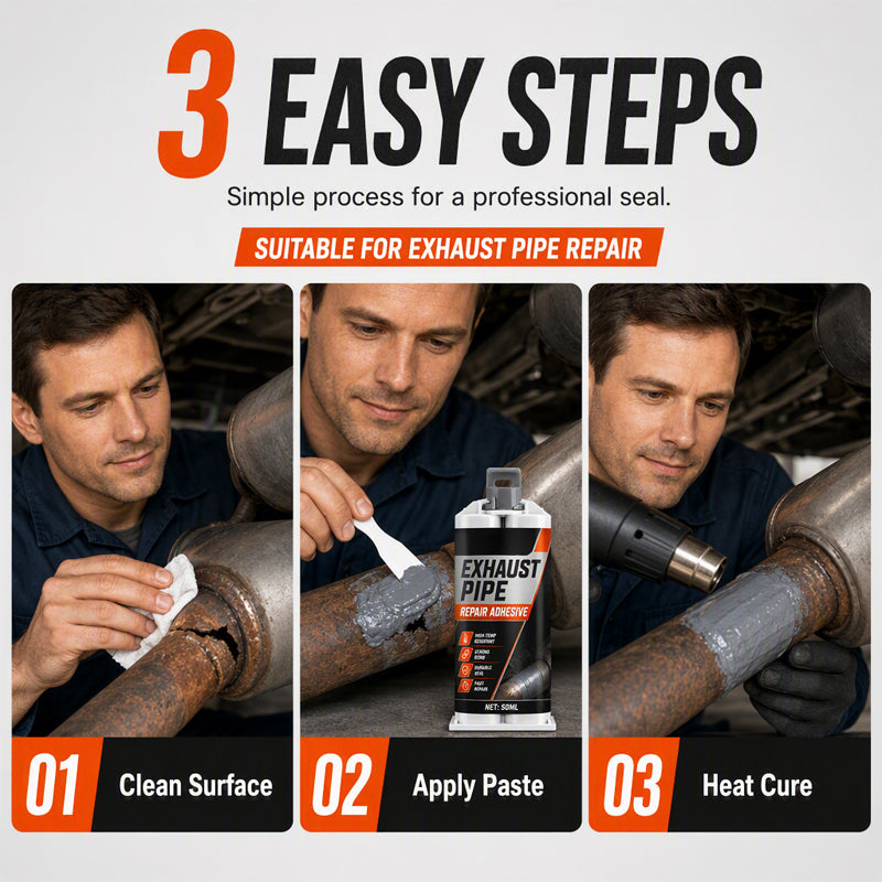 【BUY 2 GET 1 FREE】High Temp Exhaust Pipe Repair Glue