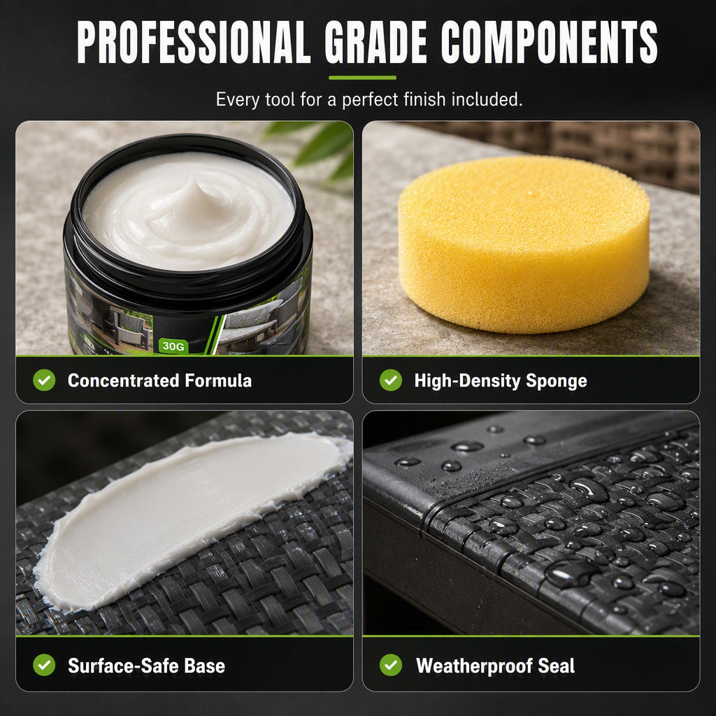 【Buy 2 Get 1 Free】Outdoor Furniture Renewal Paste with Sponge
