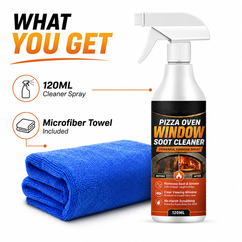 Buy 2 Get 1 Free｜Pizza Oven Window Soot Cleaner Spray