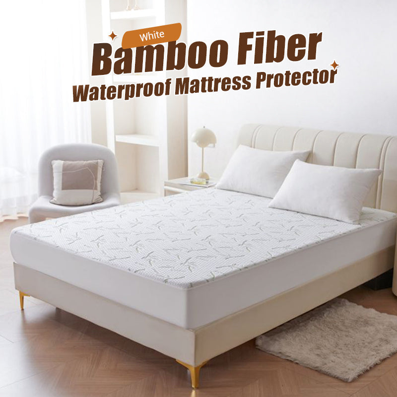 ⏳🔥LIMITED-TIME 43% OFF! 🌿 Waterproof Without the Crinkle – Bamboo Fibre Mattress Protector. Breathable, Soft & Deep Pocket. UK Stock
