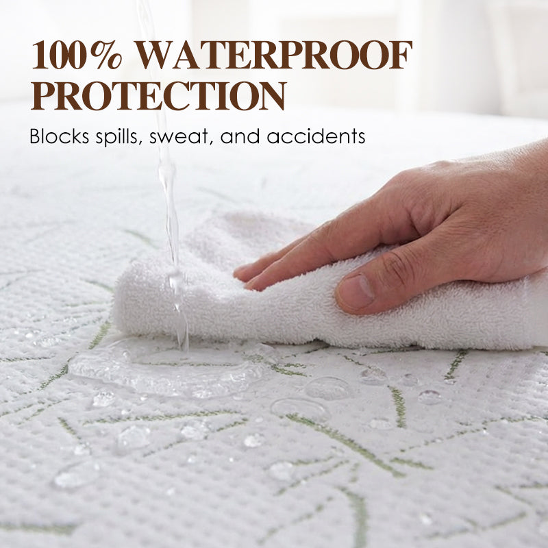 ⏳🔥LIMITED-TIME 43% OFF! 🌿 Waterproof Without the Crinkle – Bamboo Fibre Mattress Protector. Breathable, Soft & Deep Pocket. UK Stock