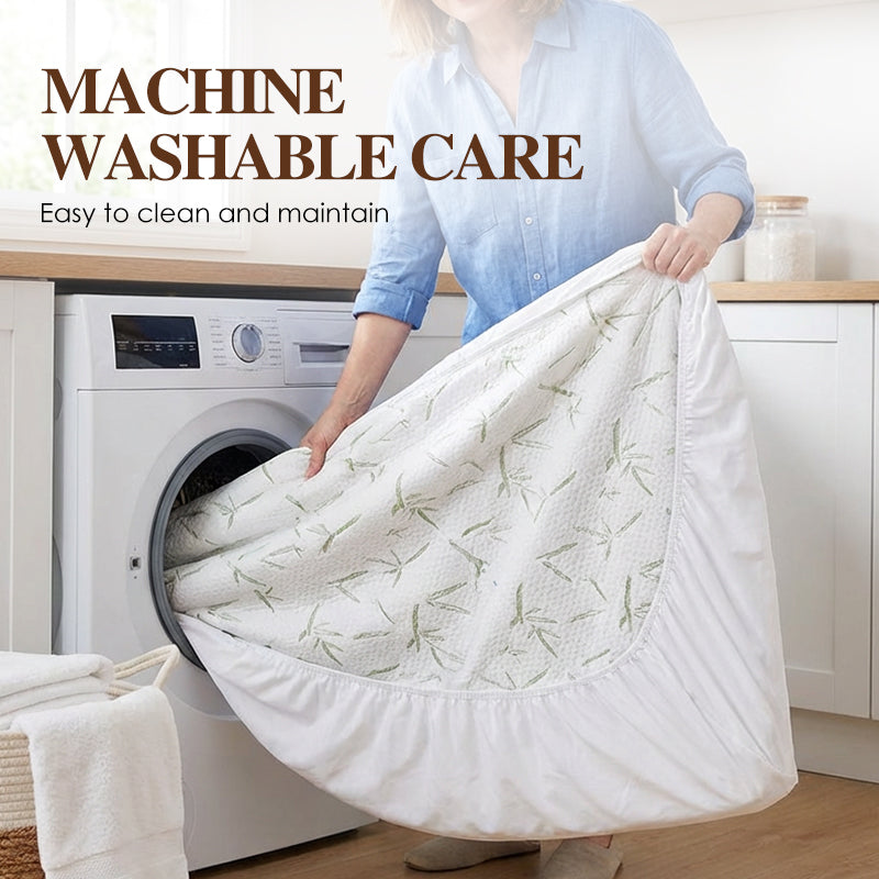 ⏳🔥LIMITED-TIME 43% OFF! 🌿 Waterproof Without the Crinkle – Bamboo Fibre Mattress Protector. Breathable, Soft & Deep Pocket. UK Stock